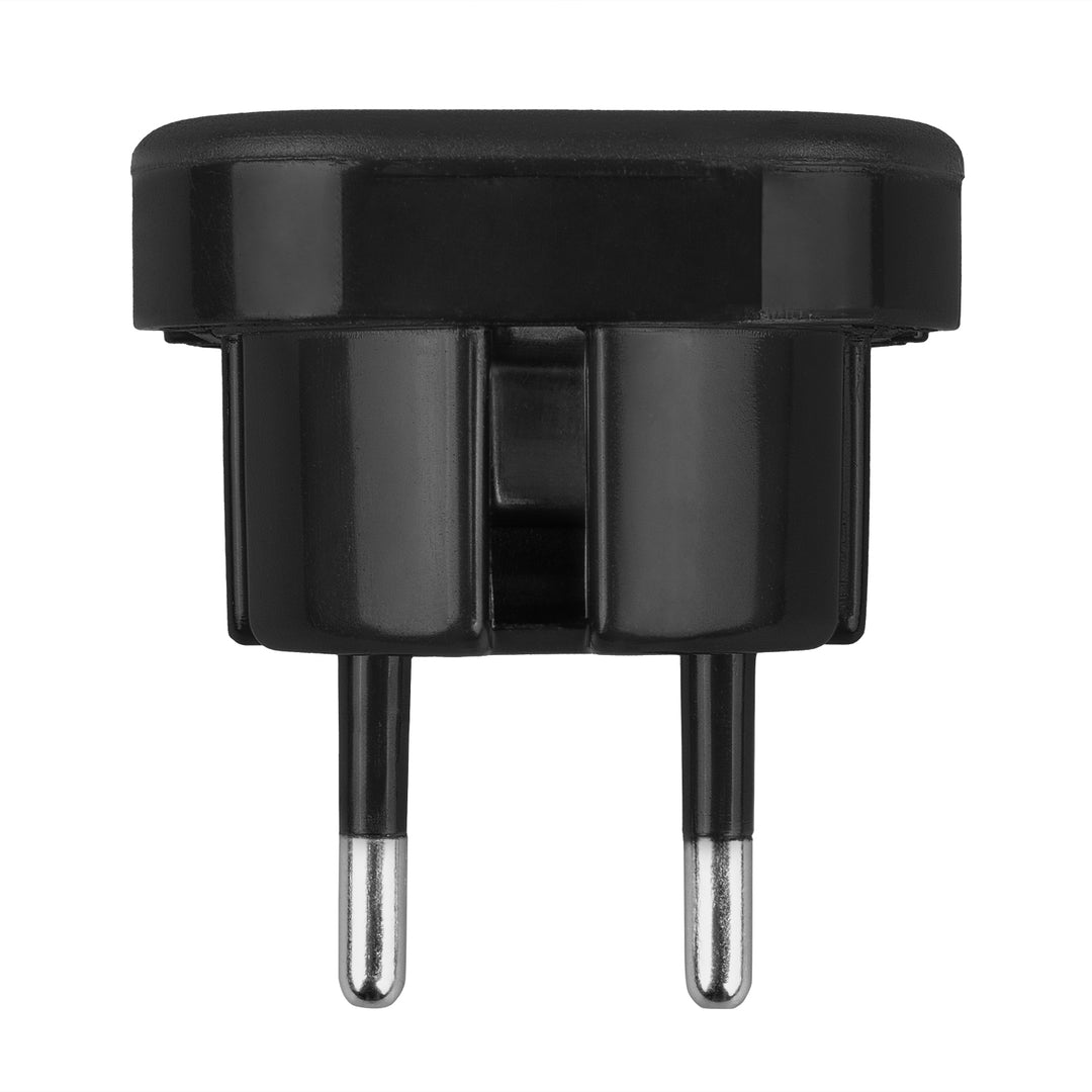 Maclean brit csatlakozóaljzat EU-csatlakozó adapter, fekete, MCE72, 2 db
