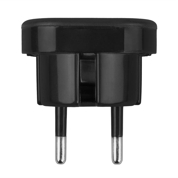 Maclean brit csatlakozóaljzat EU-csatlakozó adapter, fekete, MCE72, 2 db