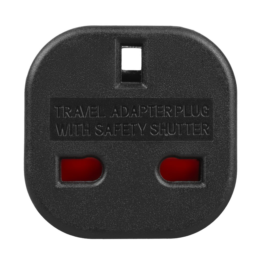 Maclean brit csatlakozóaljzat EU-csatlakozó adapter, fekete, MCE72, 4 db