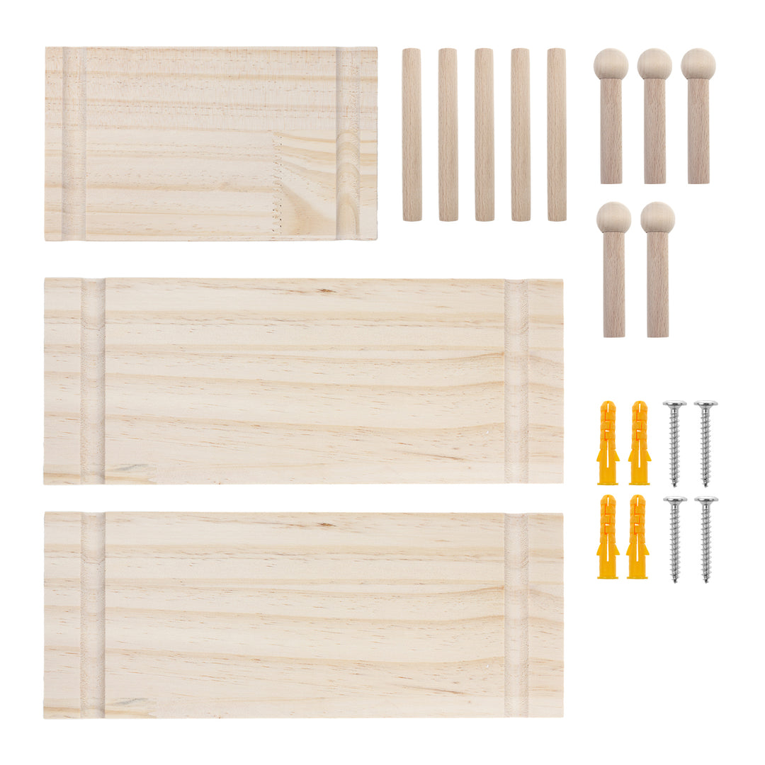 Maclean fa tábla szervező, világos fa színű, 40x60cm, max. 20kg, MC-130 WD, 2 db