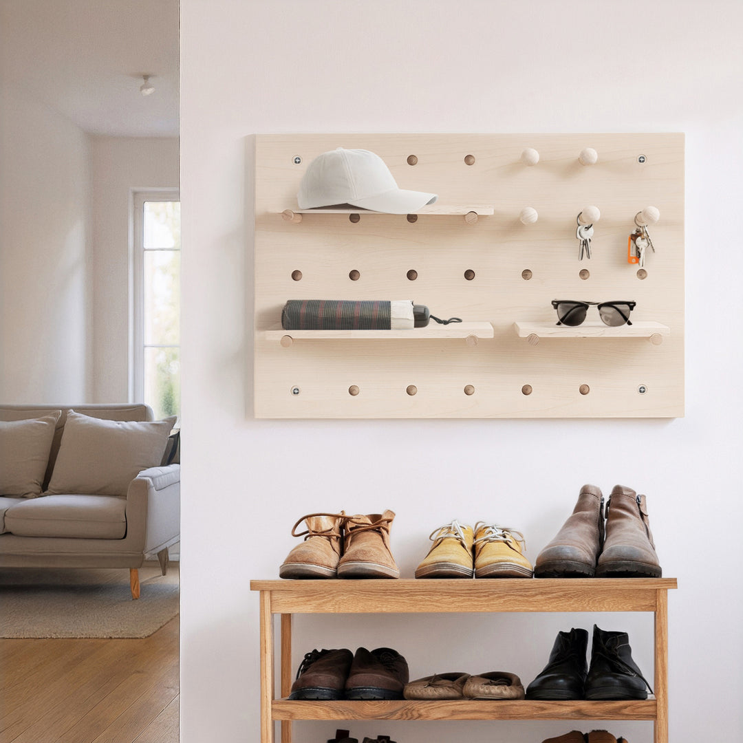 Maclean fa tábla szervező, világos fa színű, 40x60cm, max. 20kg, MC-130 WD, 2 db