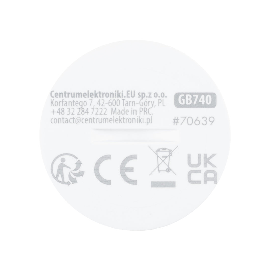 Tuya GreenBlue vezeték nélküli Zigbee mozgásérzékelő, Android/iOS, CR2450 DC 3,0 V, érzékelési szög 120° / 8 m-ig, GB740
