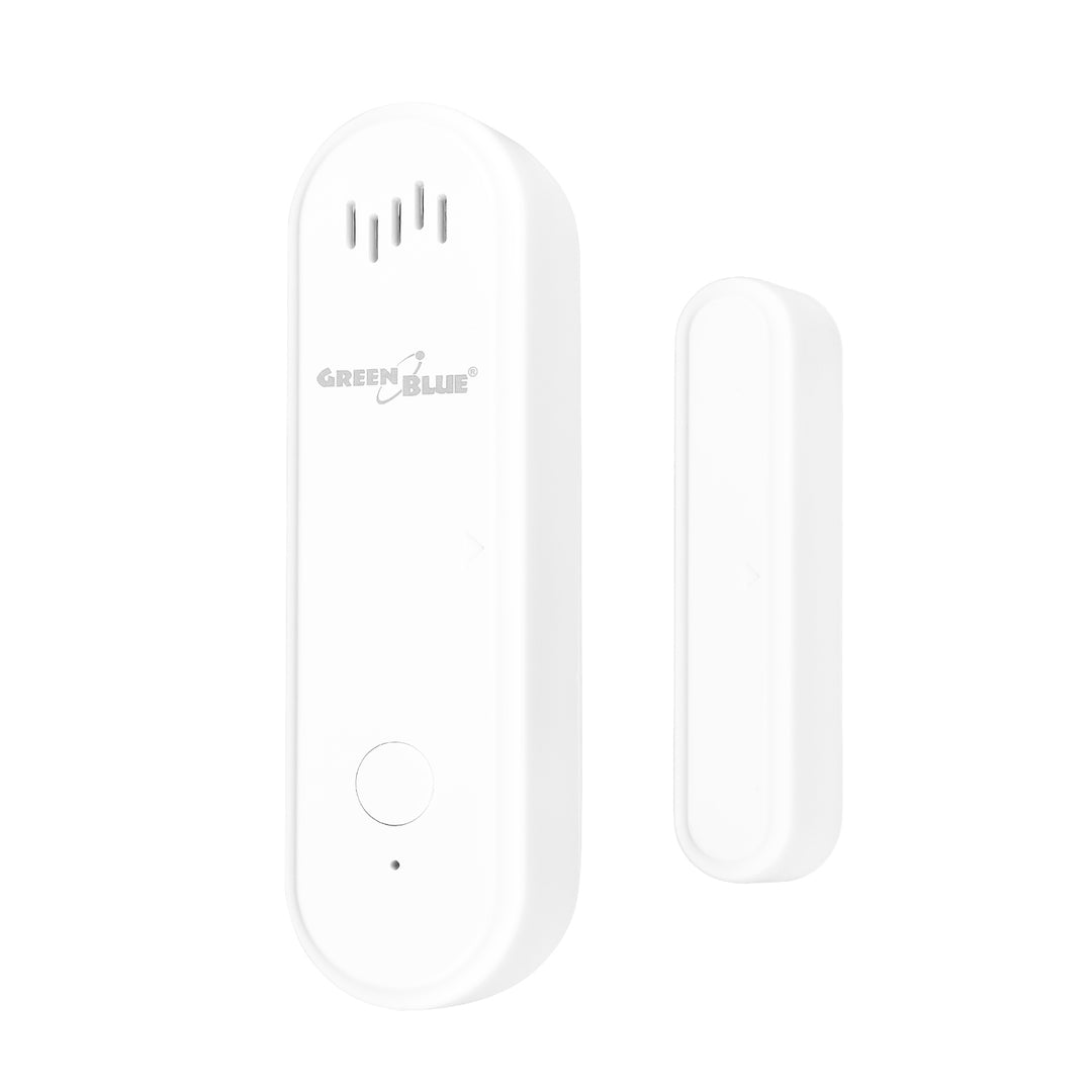 GreenBlue vezeték nélküli reed-érzékelő / WiFi nyitásérzékelő, Android/iOS, ajtókhoz / ablakokhoz, 3,0 V DC, LR03x2, riasztóval, GB478