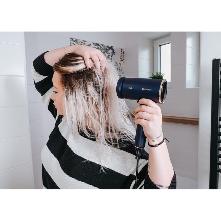 Concept ProfiCare hajszárító, BLDC motor, mágneses tartozékok, olajterápiás funkció, gyermekmód, hideg mód funkció, VV8100