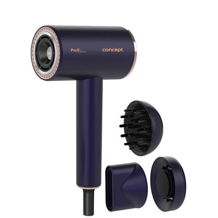 Concept ProfiCare hajszárító, BLDC motor, mágneses tartozékok, olajterápiás funkció, gyermekmód, hideg mód funkció, VV8100
