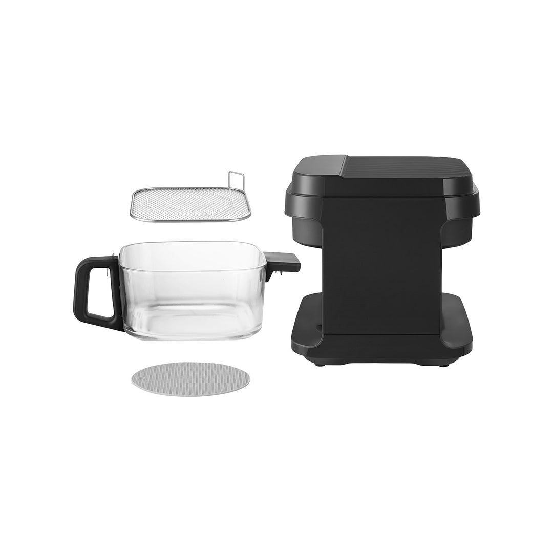 Concept Glass&Fast olajmentes sütő, 5,5 l űrtartalom, 7 program, érintőképernyős LED-kijelző, egészséges sütési mód, üvegedény, FR5500