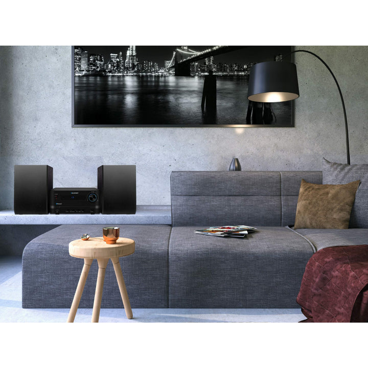 Blaupunkt mikrorendszer, 45 W teljesítmény, FM rádió, AUX aljzat és USB csatlakozó, Bluetooth, MS14BT