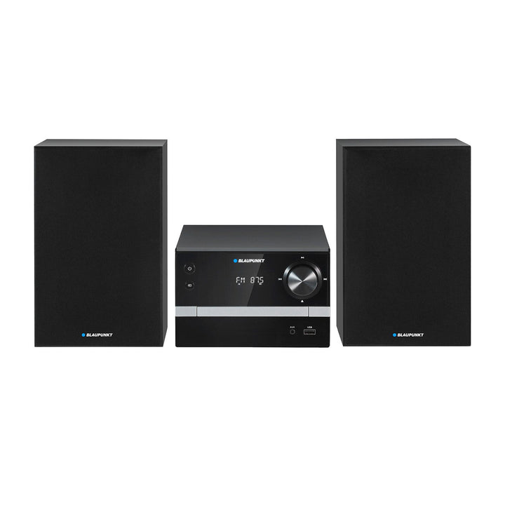 Blaupunkt mikrorendszer, Bluetooth, FM rádió, 20 W RMS teljesítmény, óra riasztási funkcióval, CD/MP3/USB/AUX, MS9BT