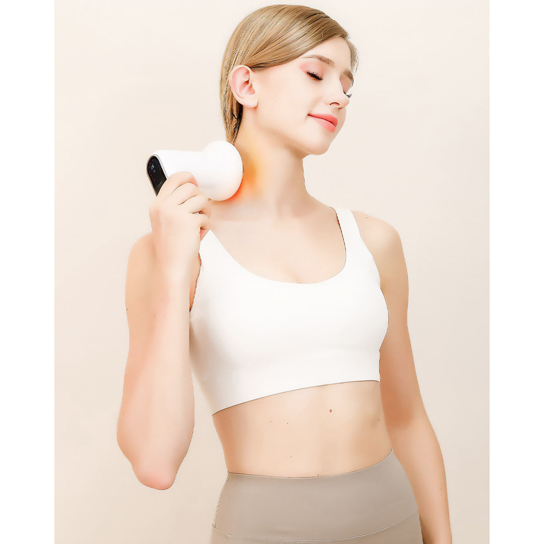 Cellulitisz elleni masszírozó, MEDIA-TECH, masszázspisztoly, 5 masszírozófej, 6 sebességfokozat, MT6536