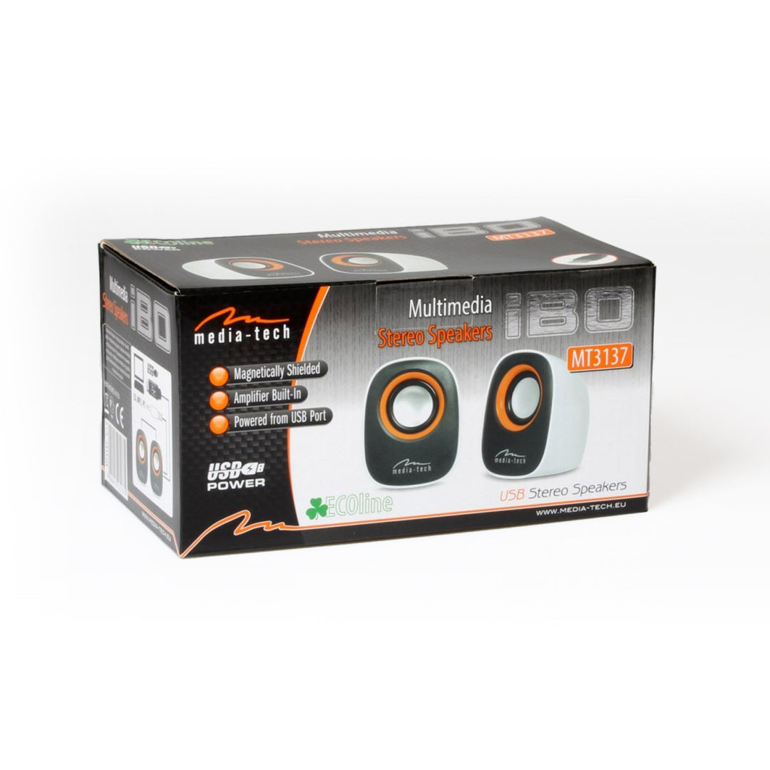 USB-táplált 2.0 számítógépes hangszórók, Media-Tech, MT3137