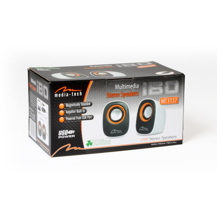 USB-táplált 2.0 számítógépes hangszórók, Media-Tech, MT3137