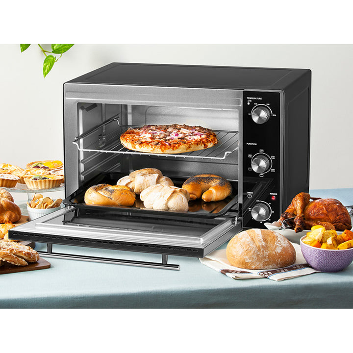 Lafe elektromos sütő, 48 l űrtartalom, 1800 W teljesítmény, ventilátoros, HeatMaster
