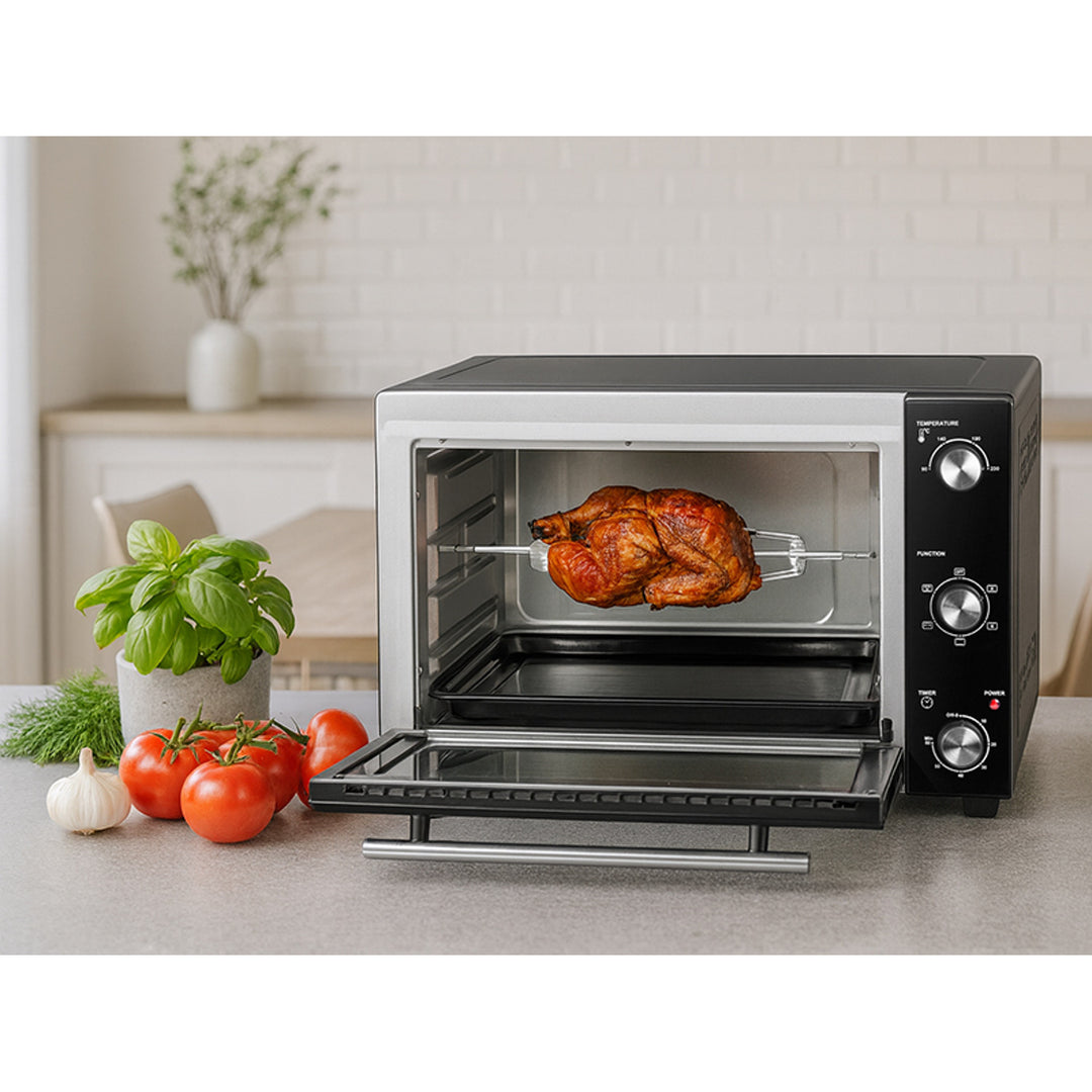 Lafe elektromos sütő, 48 l űrtartalom, 1800 W teljesítmény, ventilátoros, HeatMaster