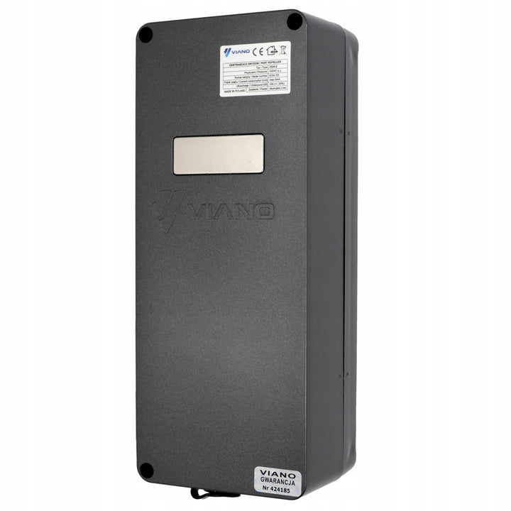 Viano riasztó rágcsálók, nyestek, egerek és patkányok ellen, négy ultrahangos jeladó, 4 Ah-s lítium-ion akkumulátor, King