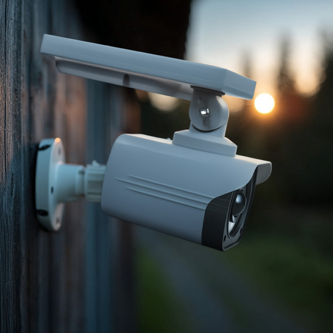 Napelemes kamera-átverés, villogó LED, mozgásérzékelő, LED-es világítás, ingyenes matrica, SOL1800S, 4 darab