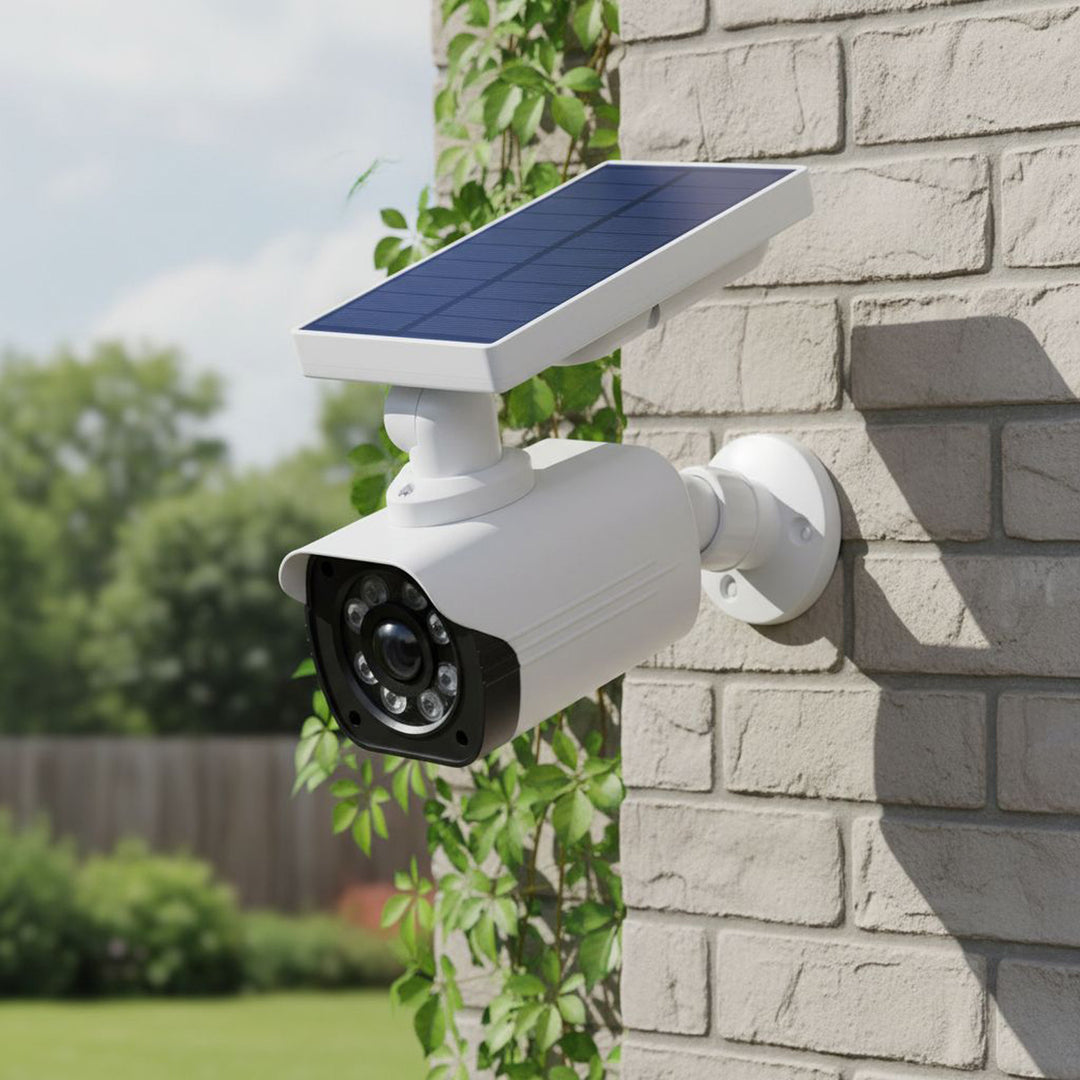 Napelemes kamera-átverés, villogó LED, mozgásérzékelő, LED-es világítás, ingyenes matrica, SOL1800S, 4 darab