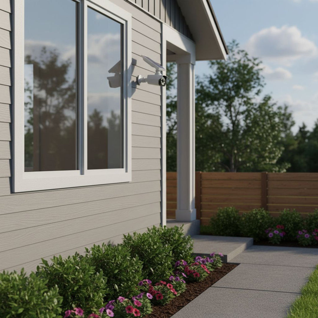 Napelemes kamera-átverés, villogó LED, mozgásérzékelő, LED-es világítás, ingyenes matrica, SOL1800S, 4 darab