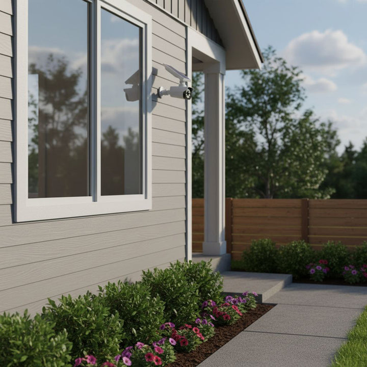 Napelemes kamera-átverés, villogó LED, mozgásérzékelő, LED-es világítás, ingyenes matrica, SOL1800S, 4 darab