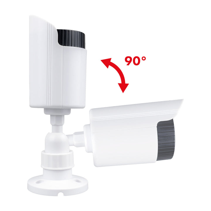 Két darab álkamera, IR LED-ek, fehér, 2xAA tápegység (mellékelve), ABS, IR1800 WT