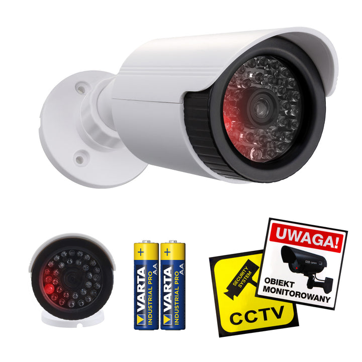 Álcső kamera, IR LED-ek, fehér, 2xAA tápegység (mellékelve), ABS, IR1800 W