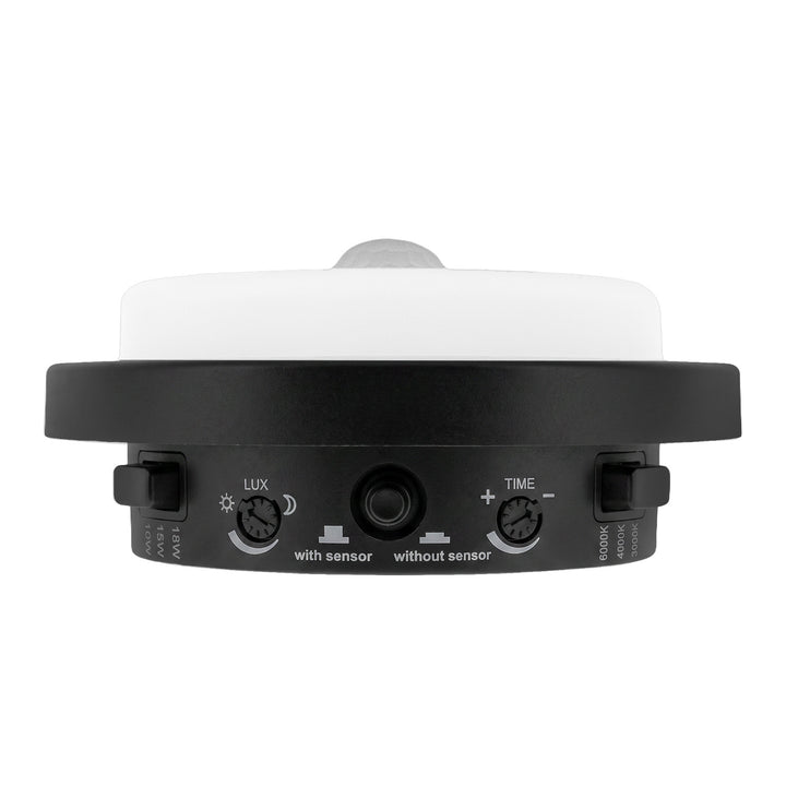 Maclean mozgásérzékelős LED-lámpa, PIR-érzékelő, fekete, 10 W/15 W/18 W, IP65, színváltási lehetőség: 3000/4000/6000 K, MCE534 B