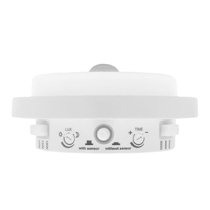 Maclean mozgásérzékelős LED-lámpa, PIR-érzékelő, fehér, 10 W/15 W/18 W, IP65, színváltási lehetőség: 3000/4000/6000 K, MCE534 W