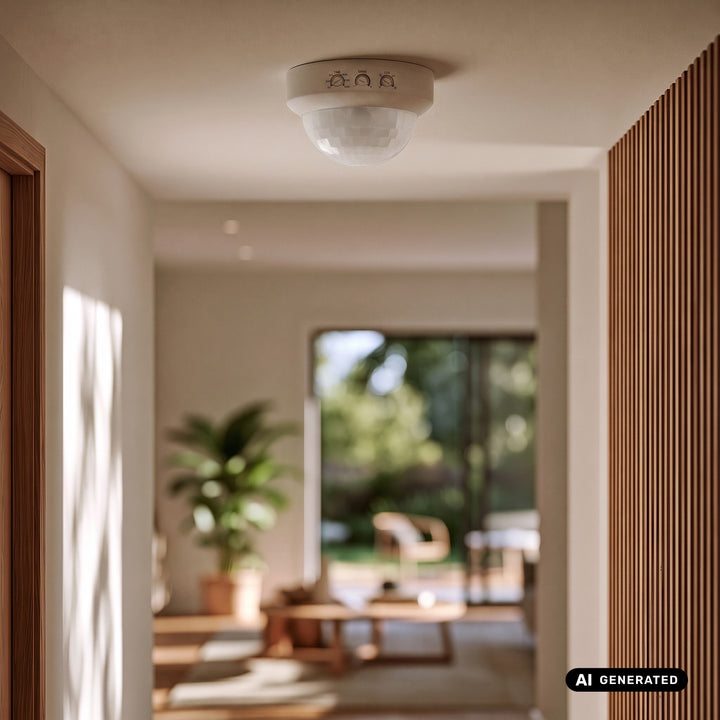 Maclean PIR jelenlétérzékelő, falra szerelhető, hatótávolság 10x40 m, 1000 W/2000 W, 220–240 V AC, 50/60 Hz, MCE823