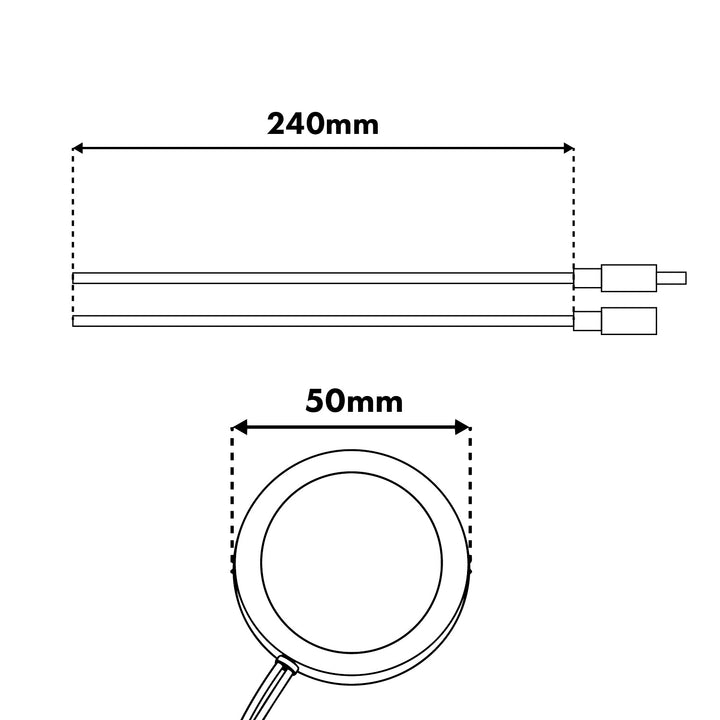 Maclean beépíthető érintőkapcsoló, <40 mm, 12–24 V DC, max. terhelés 48/96 W, MCE825