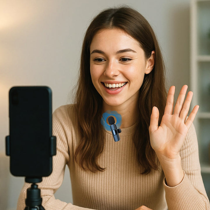 MICRO-MIC DUO – 2 db vezeték nélküli mikrofon (készlet), rögzíthető, iOS és Android (OTG), mini, rendkívül érzékeny. USB-C és LIGHTNING, Mediatech