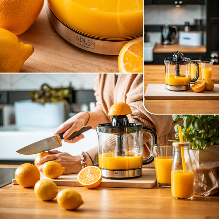 Adler citrusfacsaró, 1,2 l űrtartalom, maximális teljesítmény 60 W, fekete, AD 4012