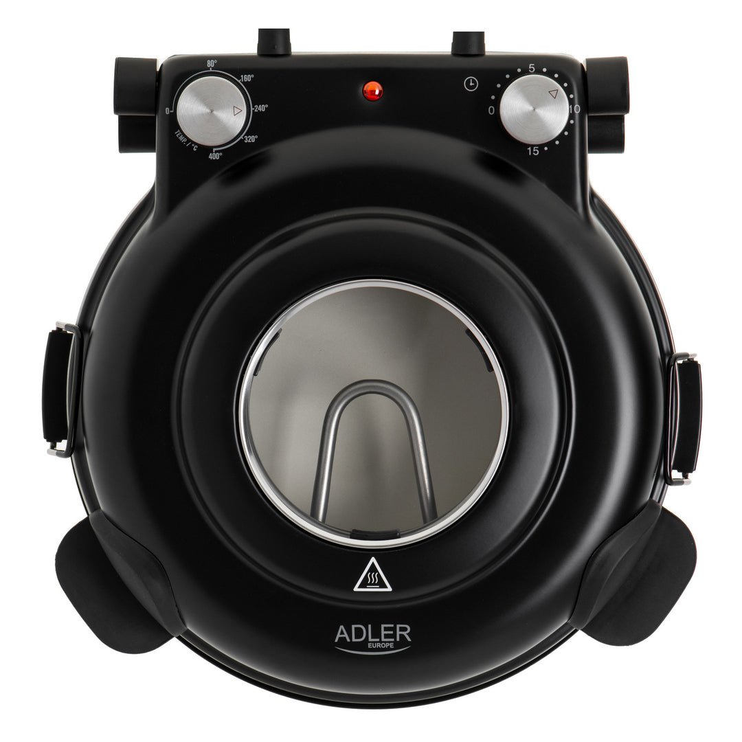 Adler pizza sütő, hőmérséklet-szabályozás 400 °C-ig, kerámia kő, két fűtőelem, AD 6314
