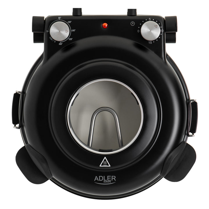 Adler pizza sütő, hőmérséklet-szabályozás 400 °C-ig, kerámia kő, két fűtőelem, AD 6314