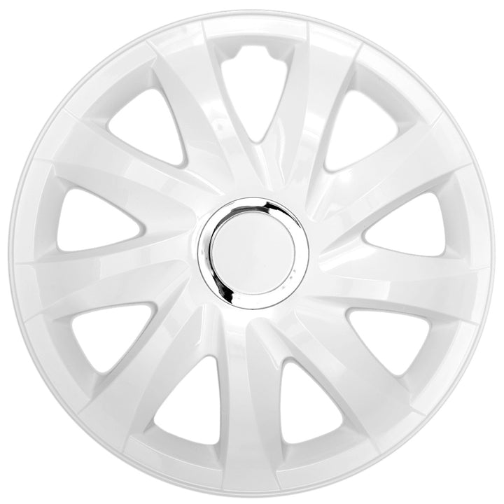 Univerzális 13'' NRM Drift keréktárcsák, fehér, 4 darabos készlet
