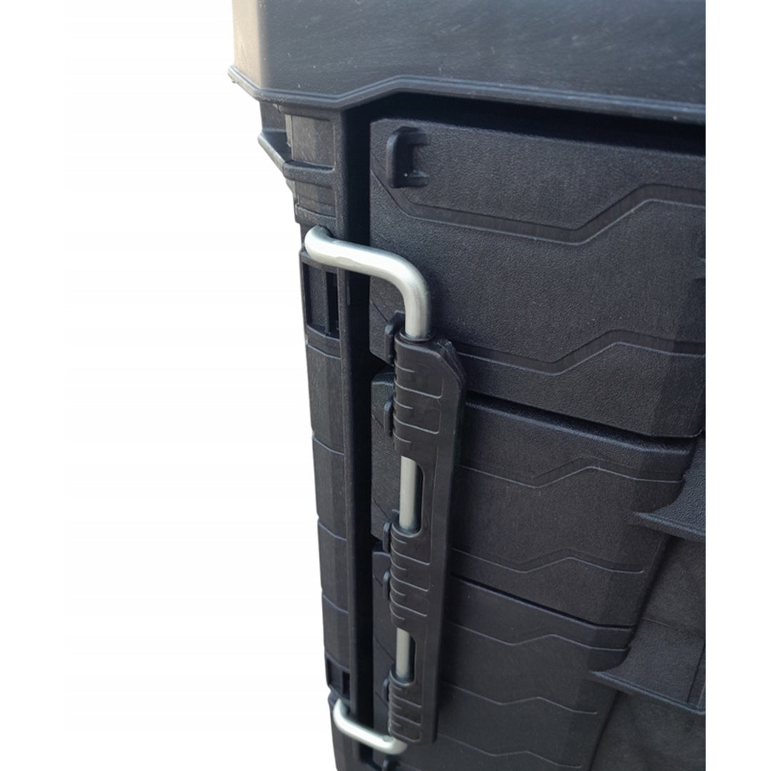 Keter ROC Pro Gear 2.0 XL szerszámosláda, két fiókkal, beépített elválasztókkal, lakatfoglalattal, elülső rögzítőkkel, 259841