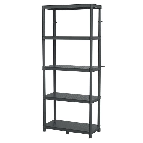 Stackaro Solid 75 Kistenberg polcrendszer, max. teljes terhelhetőség 220 kg, 5 polc, falra szerelhető, KSS75L5HD-S411