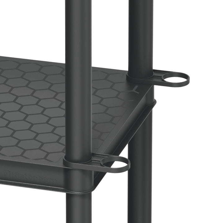 Stackaro Solid 60 Kistenberg polcrendszer, max. teljes terhelhetőség 185 kg, 4 polc, falra szerelhető, KSS60L4HD-S411