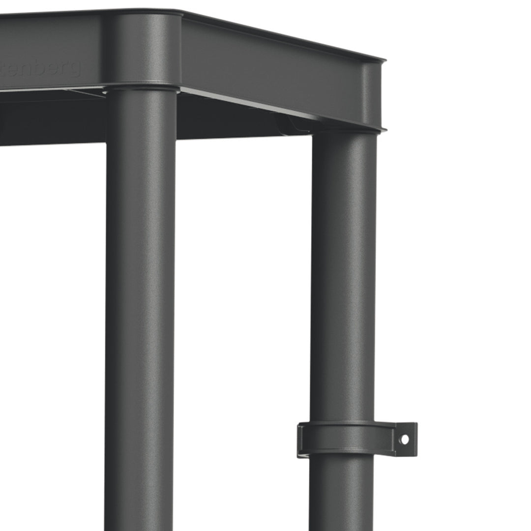 Stackaro Solid 60 Kistenberg polcrendszer, max. teljes terhelhetőség 185 kg, 4 polc, falra szerelhető, KSS60L4HD-S411