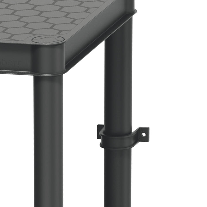 Stackaro Solid 60 Kistenberg polcrendszer, max. teljes terhelhetőség 185 kg, 4 polc, falra szerelhető, KSS60L4HD-S411