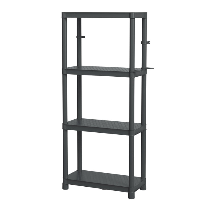 Stackaro Solid 60 Kistenberg polcrendszer, max. teljes terhelhetőség 185 kg, 4 polc, falra szerelhető, KSS60L4HD-S411