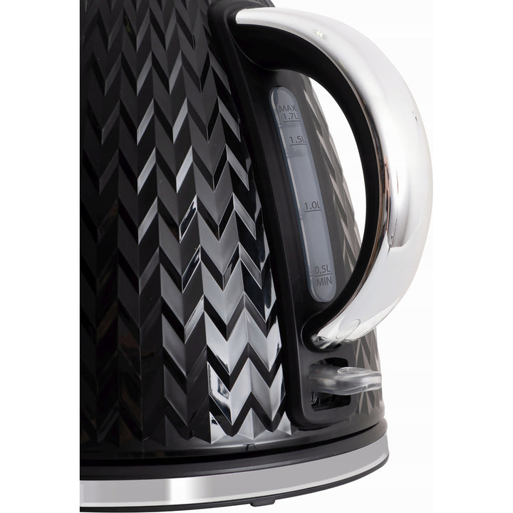 Eldom elektromos vízforraló, fekete, 2000 W teljesítmény, 1,7 l űrtartalom, vízszintjelző, hálós szűrő, C265C