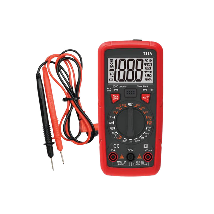 LTC univerzális mérőműszer, zseblámpa funkció, dióda teszt funkció, AC/DC 0-600 V, mágneses tartó, LXT33A