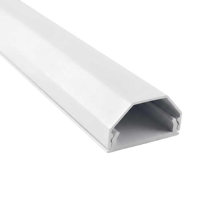 Maclean alumínium kábelelrejtő léc, 33x18x750 mm, fehér, MCTV-897 W