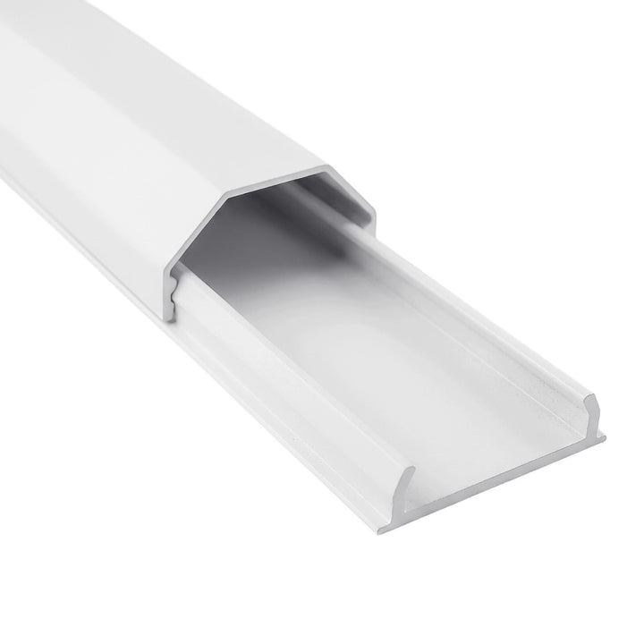 Maclean alumínium kábelelrejtő léc, 33x18x750 mm, fehér, MCTV-897 W