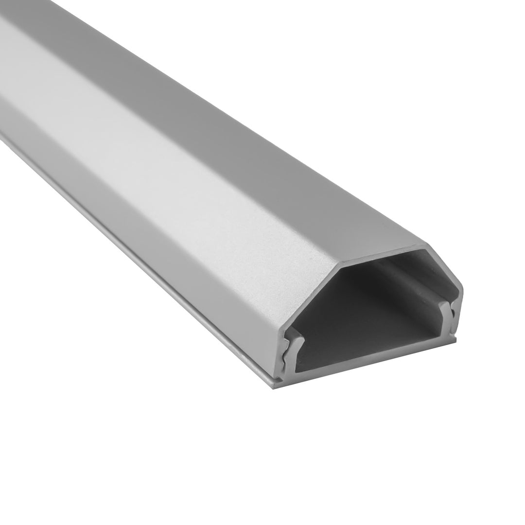Maclean alumínium kábelelrejtő léc, 33x18x750 mm, ezüst színű, MCTV-897 S