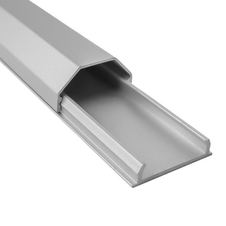 Maclean alumínium kábelelrejtő léc, 33x18x750 mm, ezüst színű, MCTV-897 S