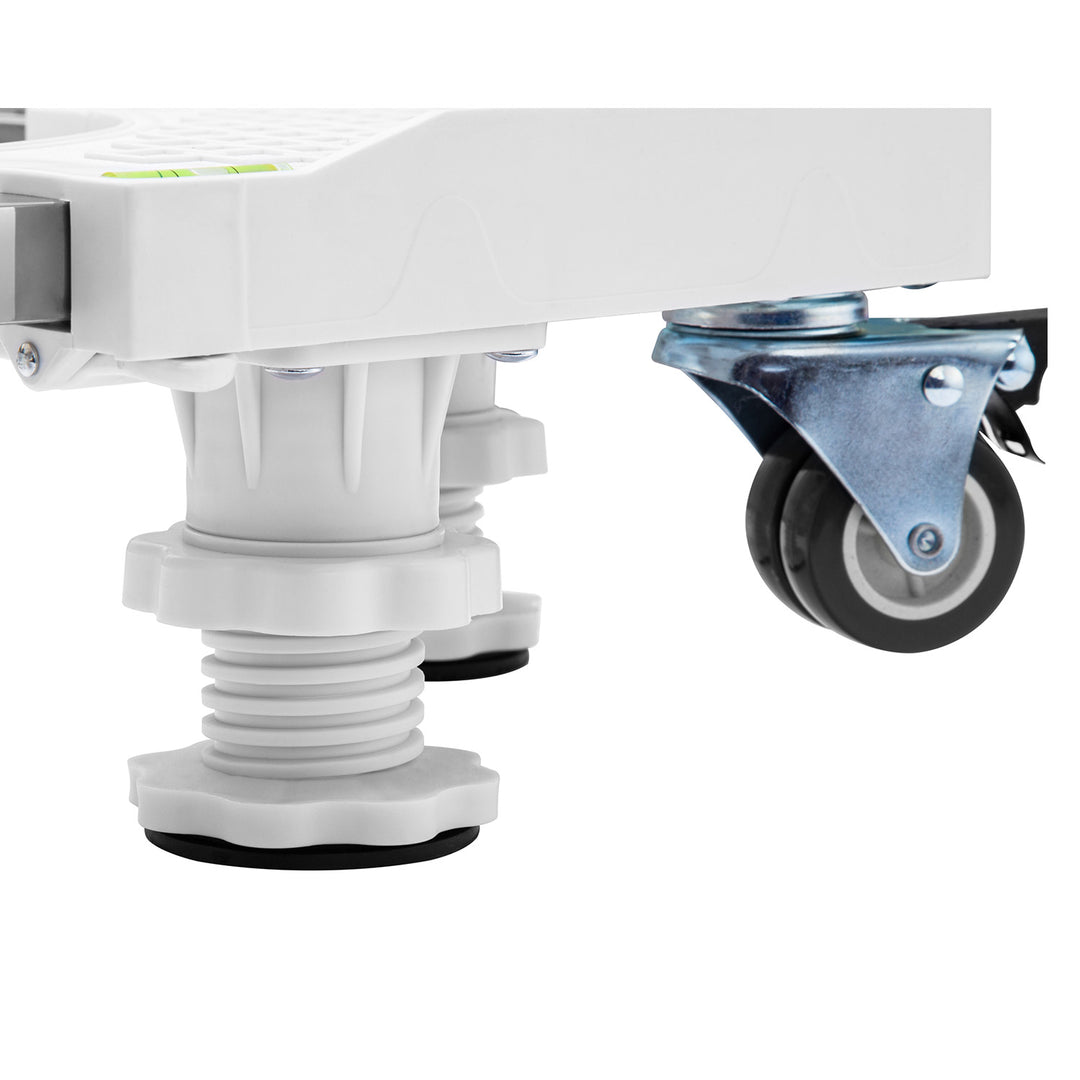 Maclean mobil háztartási gépekhez való állvány, rögzíthető kerekekkel, szélesség: 535–680 mm, univerzális, háztartási gépek szállításához, 400 kg-ig, MC-217