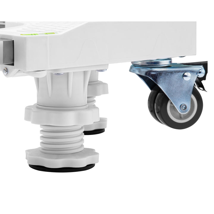Maclean mobil háztartási gépekhez való állvány, rögzíthető kerekekkel, szélesség: 535–680 mm, univerzális, háztartási gépek szállításához, 400 kg-ig, MC-217