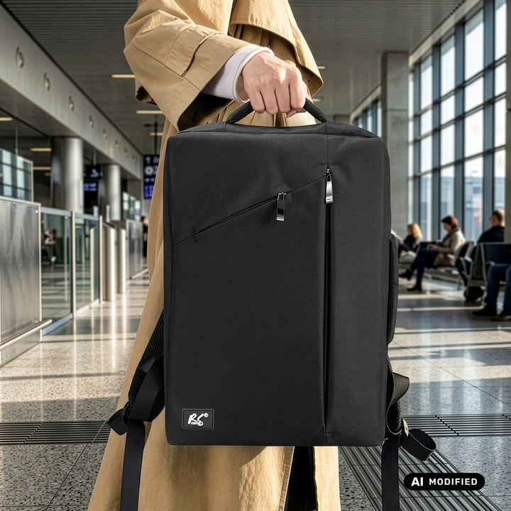 NanoRS laptop-hátizsák, 15,6", fekete, 43x30x10, vízálló RS203 B