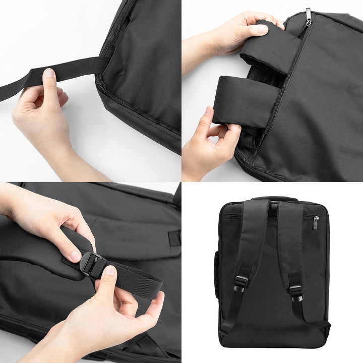 NanoRS laptop-hátizsák, 15,6", fekete, 43x30x10, vízálló RS203 B