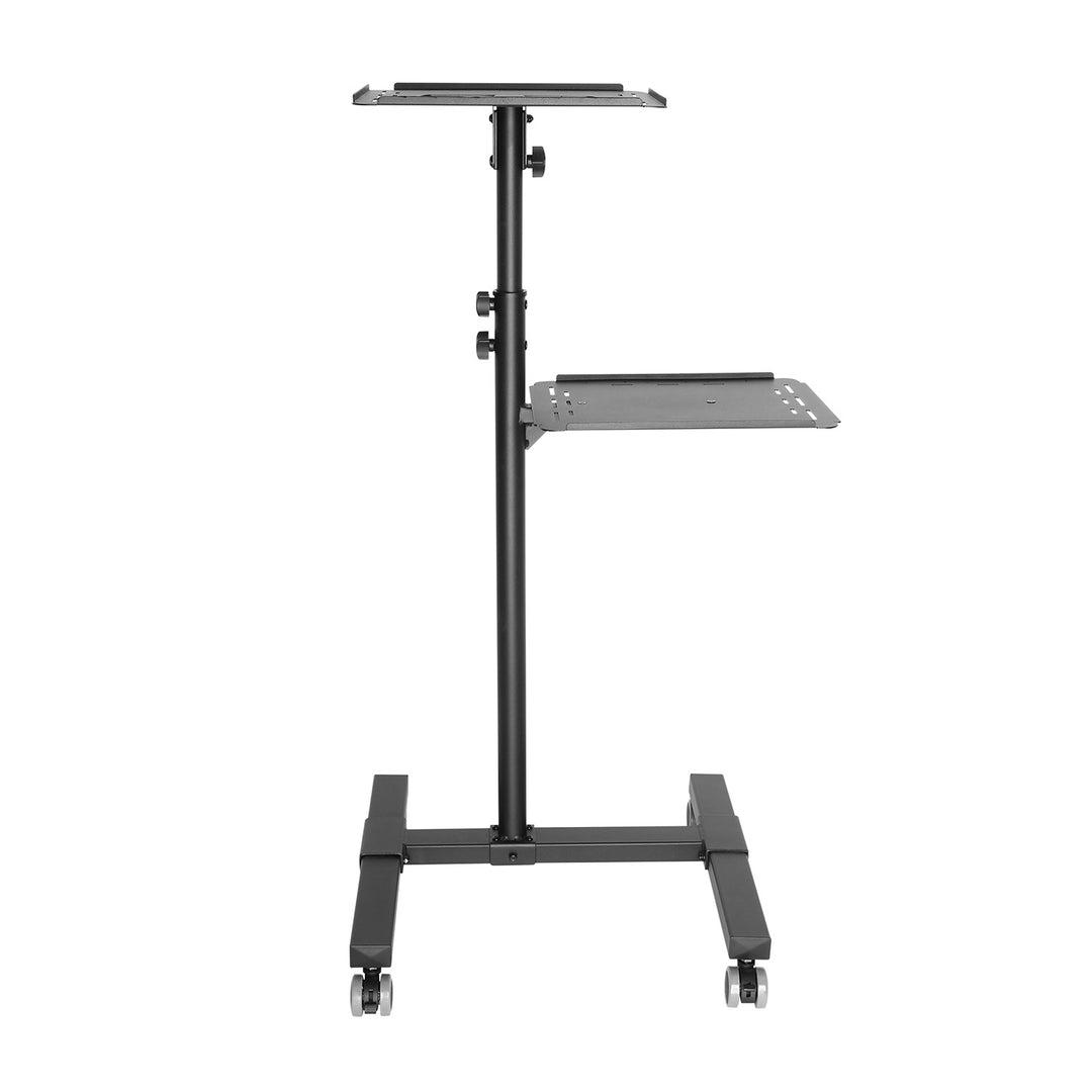 Maclean állítható, acélból készült, hordozható projektor-/laptop-asztal, max. 10 kg, MC-207